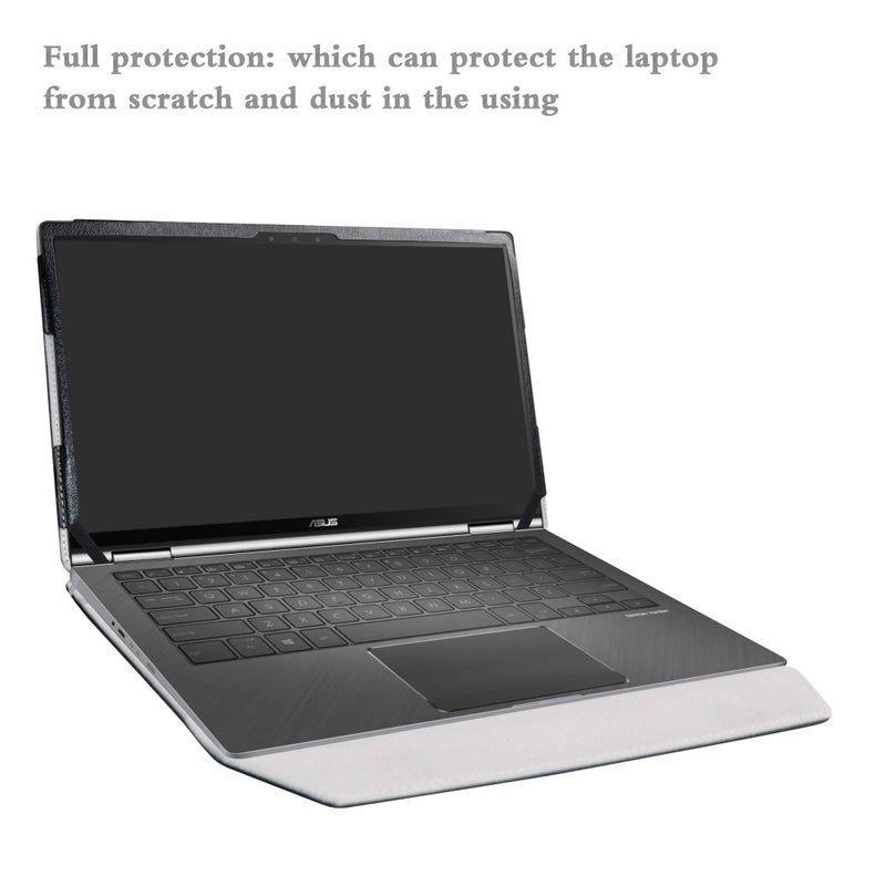 Alapmk Protective Case for ASUS Q326FA/VivoBook S13 S333JA 13.3" &case for HP Elite Dragonfly/Envy 13 13-baXXXX/Envy x360 13 13-ayXXXX 13-bdXXXX/EliteBook x360 1030 G7 Laptop,Black - Image 5